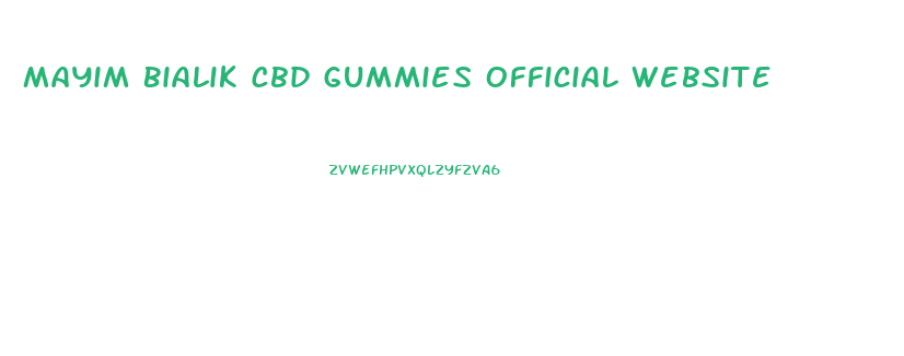 Mayim Bialik Cbd Gummies Official Website