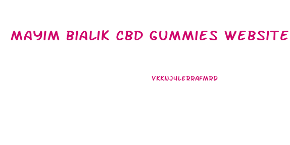 Mayim Bialik Cbd Gummies Website