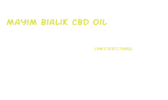 Mayim Bialik Cbd Oil