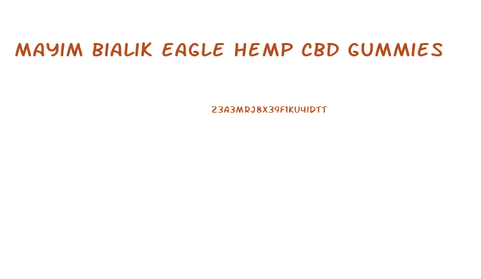 Mayim Bialik Eagle Hemp Cbd Gummies