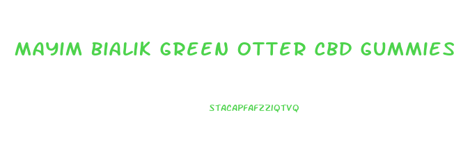 Mayim Bialik Green Otter Cbd Gummies