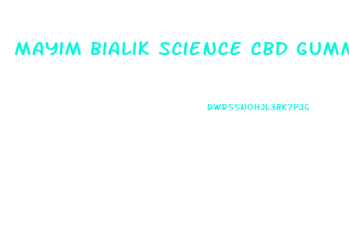 Mayim Bialik Science Cbd Gummies
