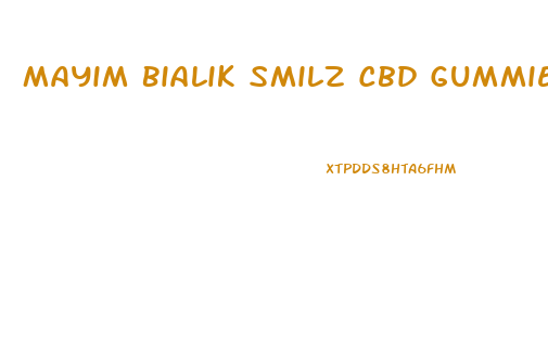 Mayim Bialik Smilz Cbd Gummies