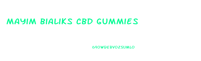 Mayim Bialiks Cbd Gummies