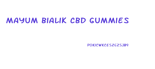 Mayum Bialik Cbd Gummies