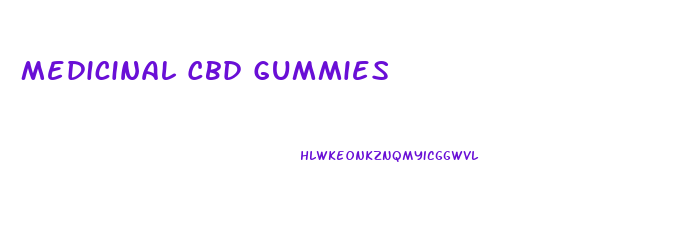 Medicinal Cbd Gummies