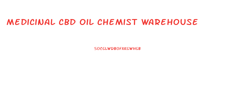 Medicinal Cbd Oil Chemist Warehouse