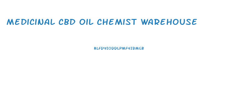 Medicinal Cbd Oil Chemist Warehouse