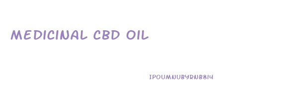 Medicinal Cbd Oil
