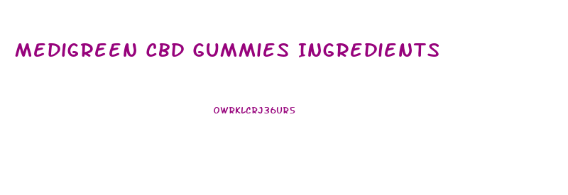 Medigreen Cbd Gummies Ingredients