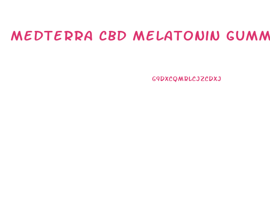 Medterra Cbd Melatonin Gummies