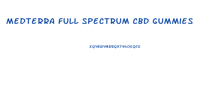 Medterra Full Spectrum Cbd Gummies