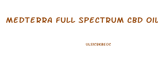 Medterra Full Spectrum Cbd Oil