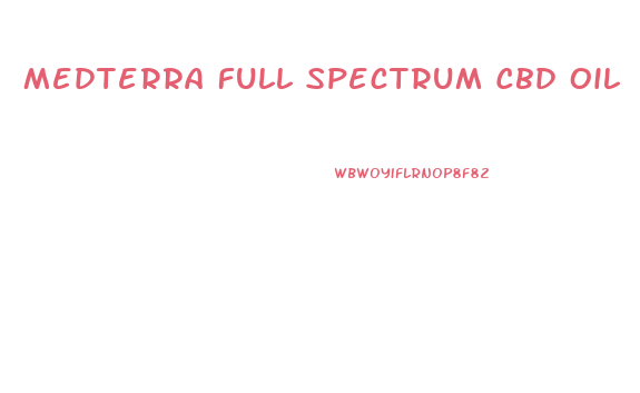 Medterra Full Spectrum Cbd Oil