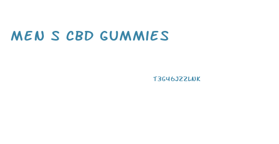 Men S Cbd Gummies