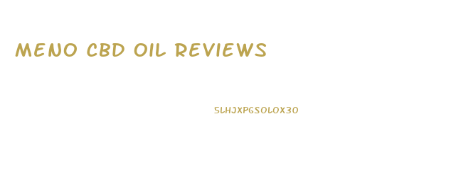 Meno Cbd Oil Reviews
