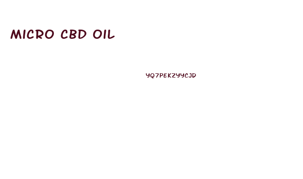 Micro Cbd Oil