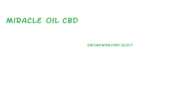 Miracle Oil Cbd