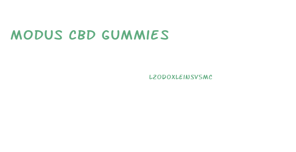 Modus Cbd Gummies