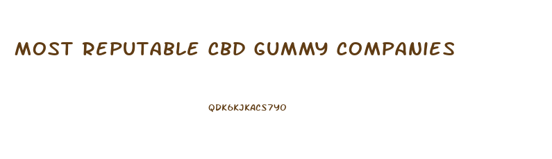 Most Reputable Cbd Gummy Companies