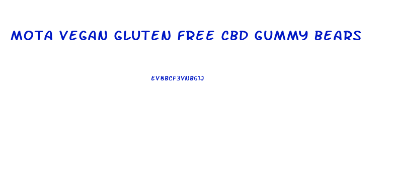 Mota Vegan Gluten Free Cbd Gummy Bears