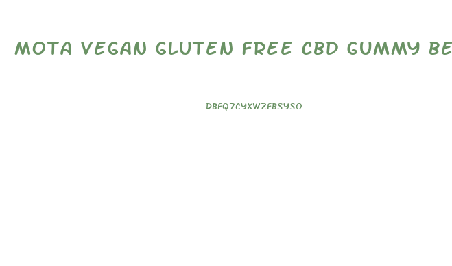 Mota Vegan Gluten Free Cbd Gummy Bears