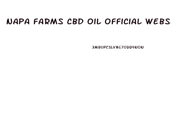 Napa Farms Cbd Oil Official Website
