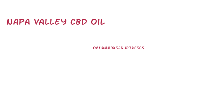 Napa Valley Cbd Oil