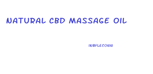 Natural Cbd Massage Oil