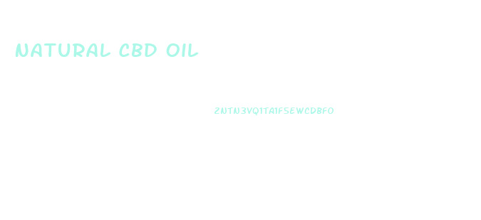 Natural Cbd Oil