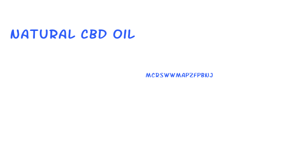 Natural Cbd Oil