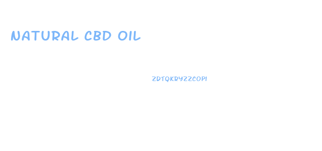 Natural Cbd Oil