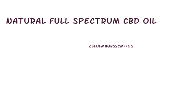 Natural Full Spectrum Cbd Oil