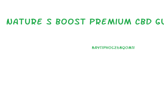 Nature S Boost Premium Cbd Gummies 30mg