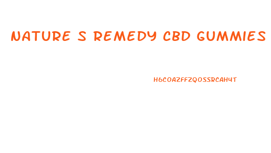Nature S Remedy Cbd Gummies Bears