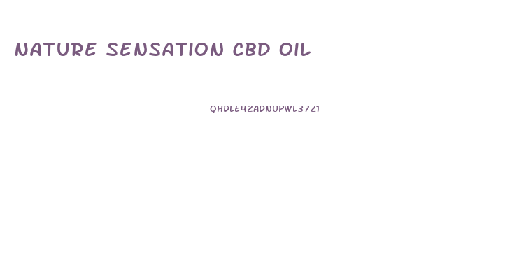 Nature Sensation Cbd Oil