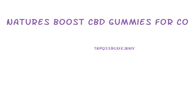 Natures Boost Cbd Gummies For Copd