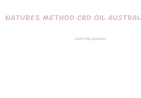 Natures Method Cbd Oil Australia