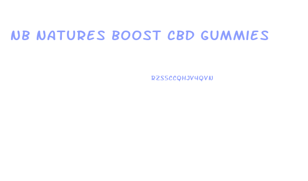 Nb Natures Boost Cbd Gummies