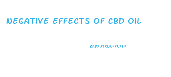 Negative Effects Of Cbd Oil
