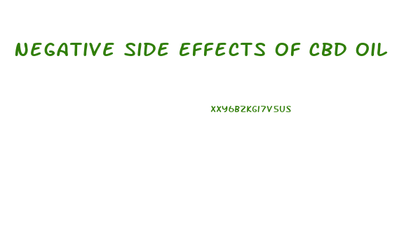 Negative Side Effects Of Cbd Oil