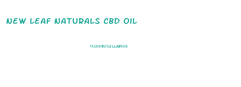 New Leaf Naturals Cbd Oil