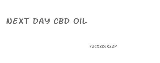 Next Day Cbd Oil