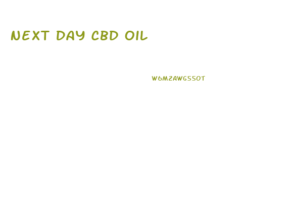 Next Day Cbd Oil