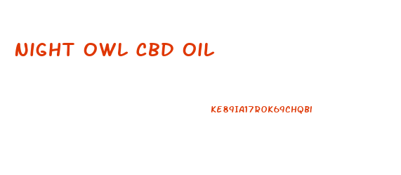 Night Owl Cbd Oil