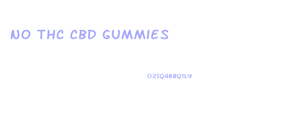 No Thc Cbd Gummies