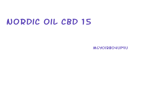 Nordic Oil Cbd 15