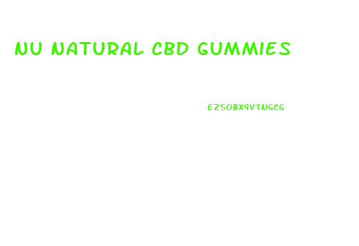 Nu Natural Cbd Gummies