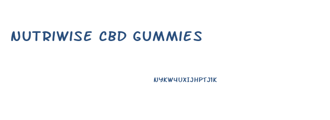 Nutriwise Cbd Gummies
