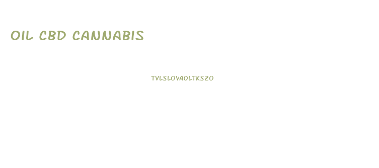 Oil Cbd Cannabis